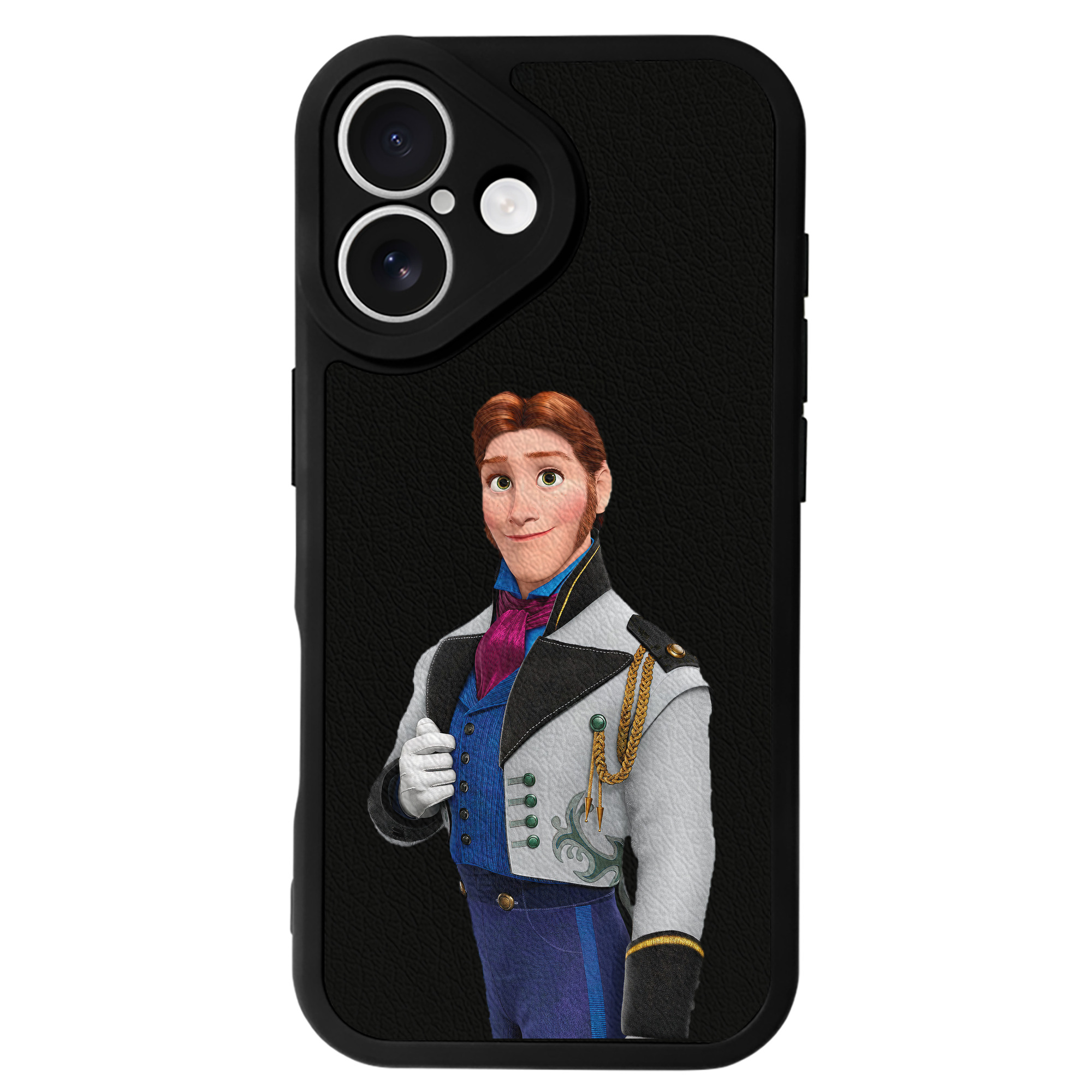 （画像用） アナと雪の女王 アンナ エルサ Frozen Anna Elsa 【iPhone 16シリーズ対応】シリコンスマホケース（レザー調） 材質：シリコン